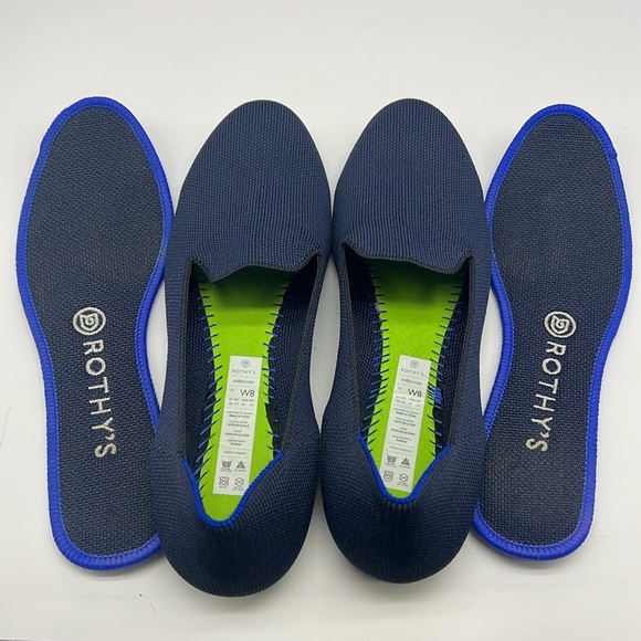 Rothy's - The Loafer Navy Round Toe Lightweight Slip On Flat Loafer Size 8 - Picture 16 of 16